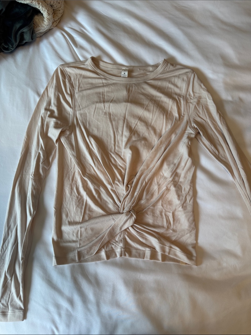 lululemon athletica Long-Sleeve Twist Front Top - blush